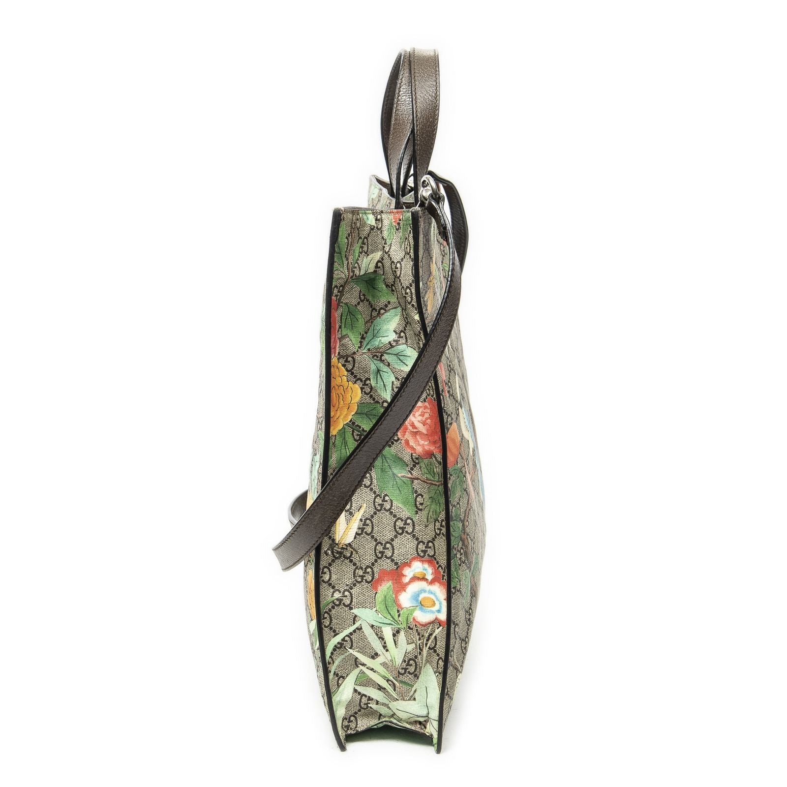 Gucci Vertical Shopping Tote Beige Tian Supreme Canvas — view 4