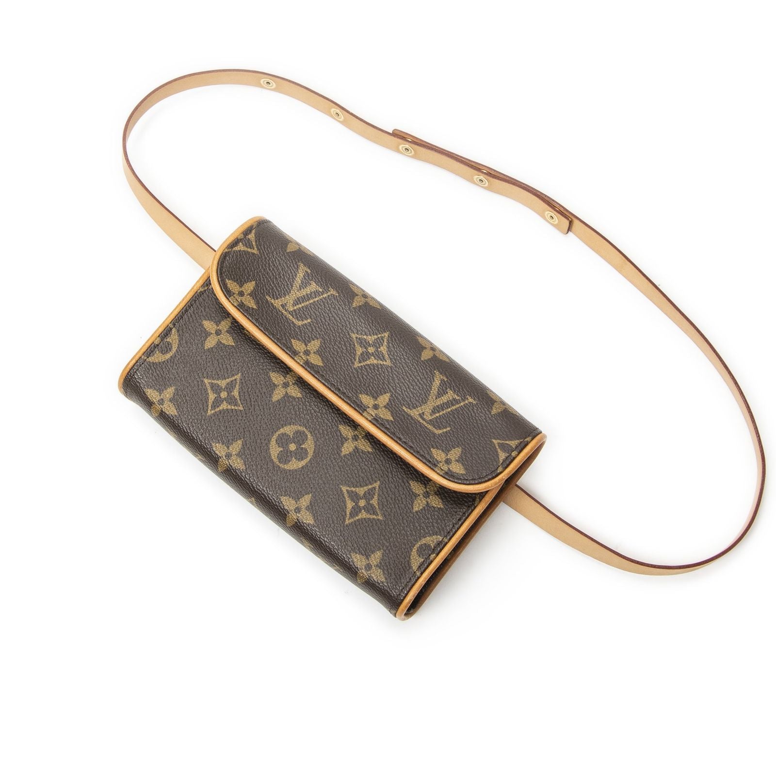 Louis Vuitton Pochette Florentine Brown Monogram Canvas Shoulder
