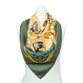 Hermes Scarf Green Yellow Orange Silk