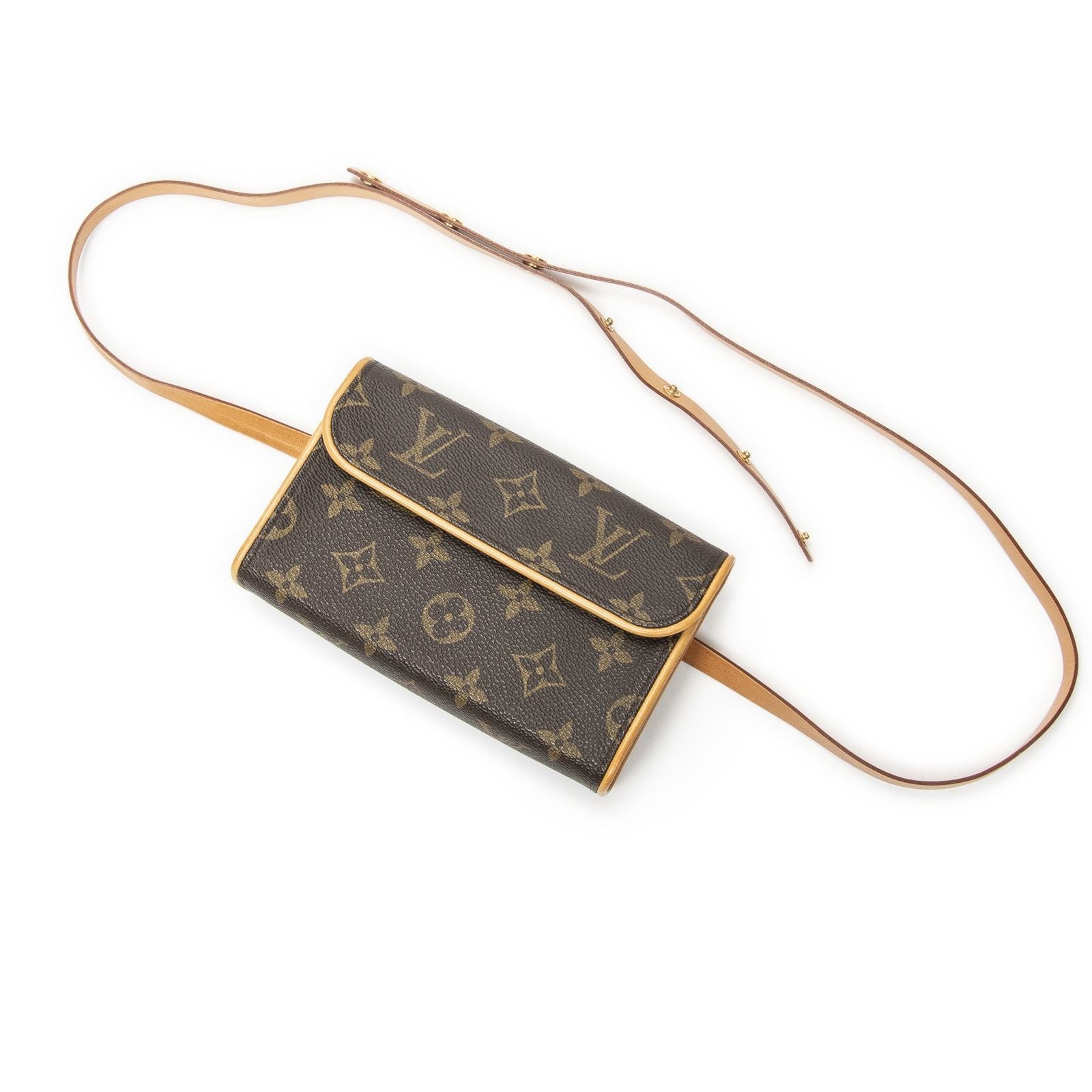 Louis Vuitton Pochette Florentine Brown Monogram Canvas Shoulder