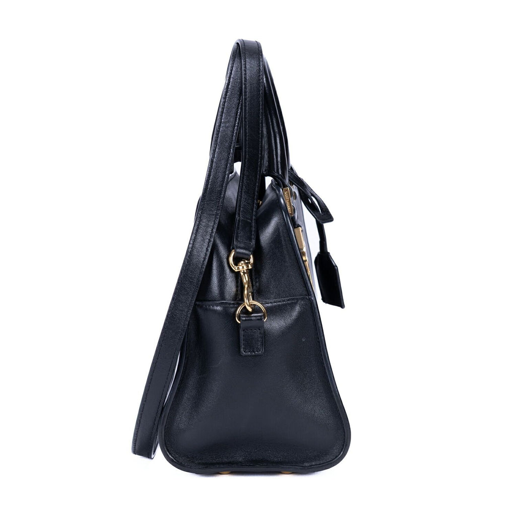 Saint Laurent Baby Cabas Black Smooth Calfskin Tote — view 4