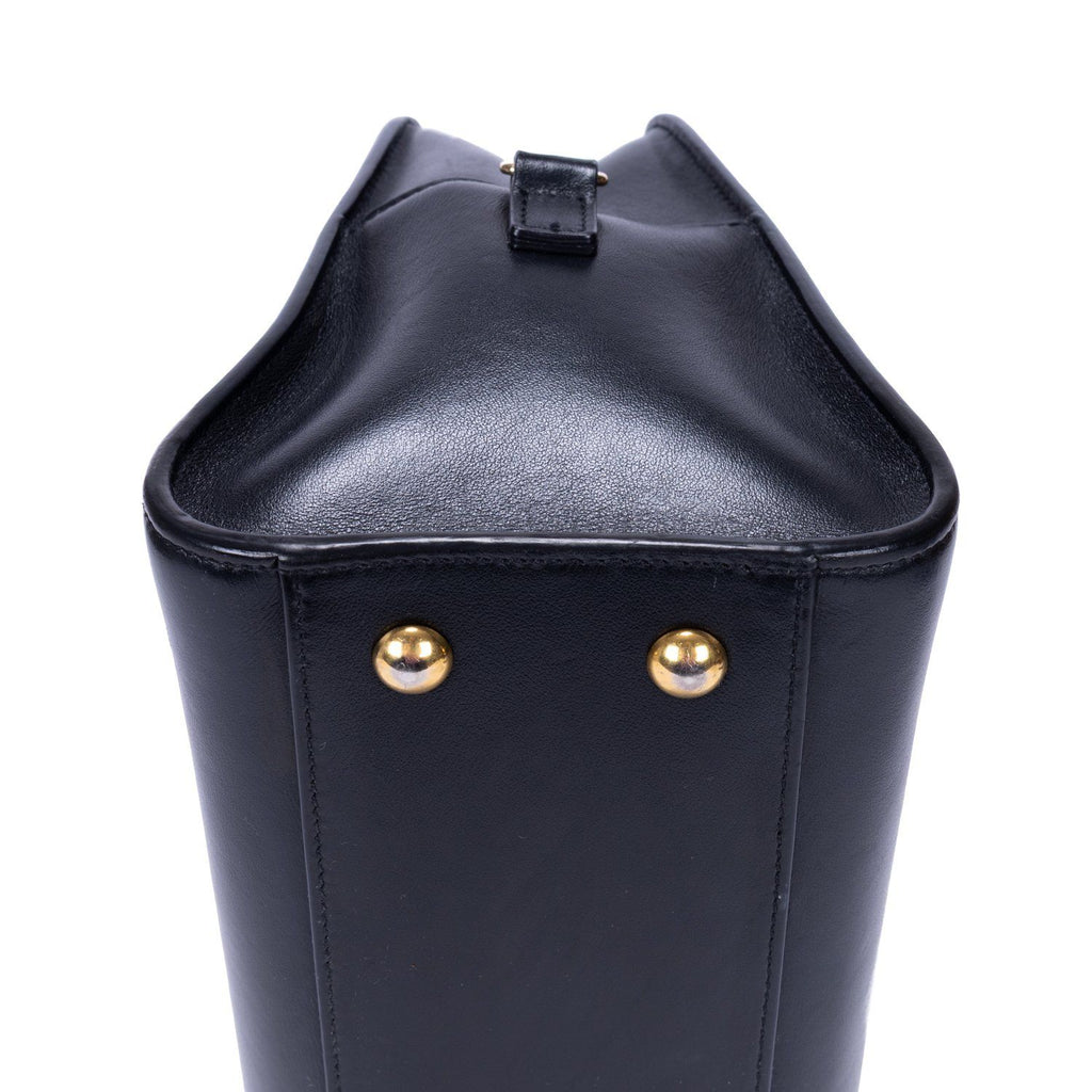 Saint Laurent Baby Cabas Black Smooth Calfskin Tote — view 8