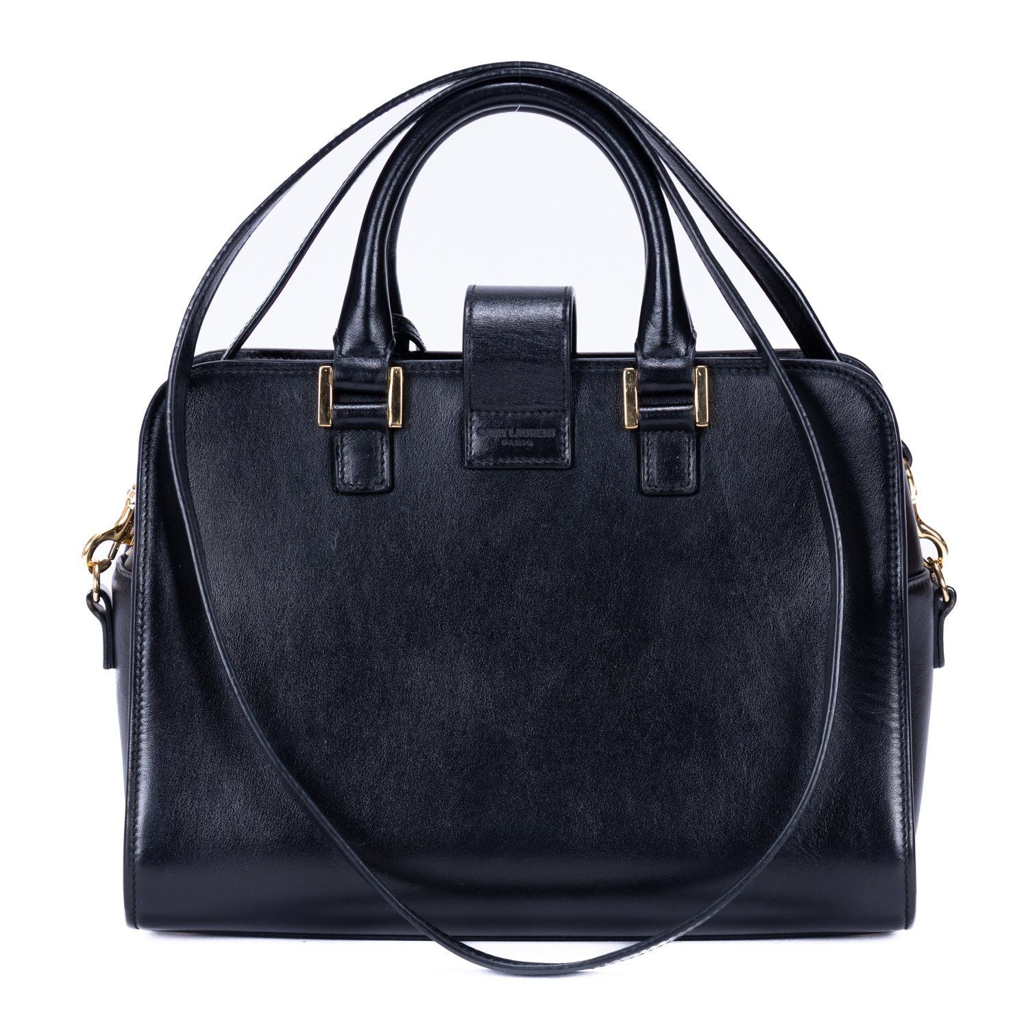 Saint Laurent Baby Cabas Black Smooth Calfskin Tote — view 5