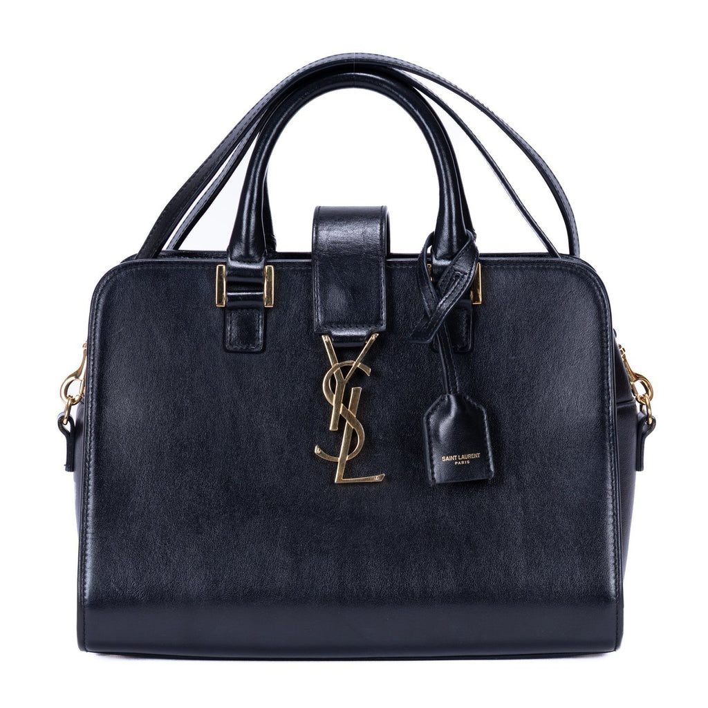 Saint Laurent Baby Cabas Black Smooth Calfskin Tote