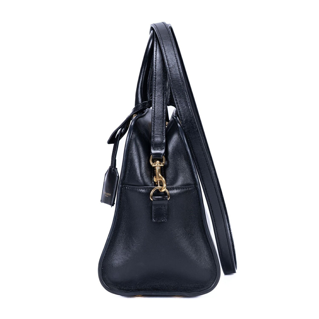 Saint Laurent Baby Cabas Black Smooth Calfskin Tote — view 3