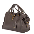 Saint Laurent Small Cabas Chyc Tote Gray Calfskin Leather — view 2