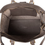 Saint Laurent Small Cabas Chyc Tote Gray Calfskin Leather — view 8