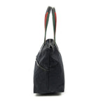Gucci Web la the Diaper Tote Black GG Canvas — view 3