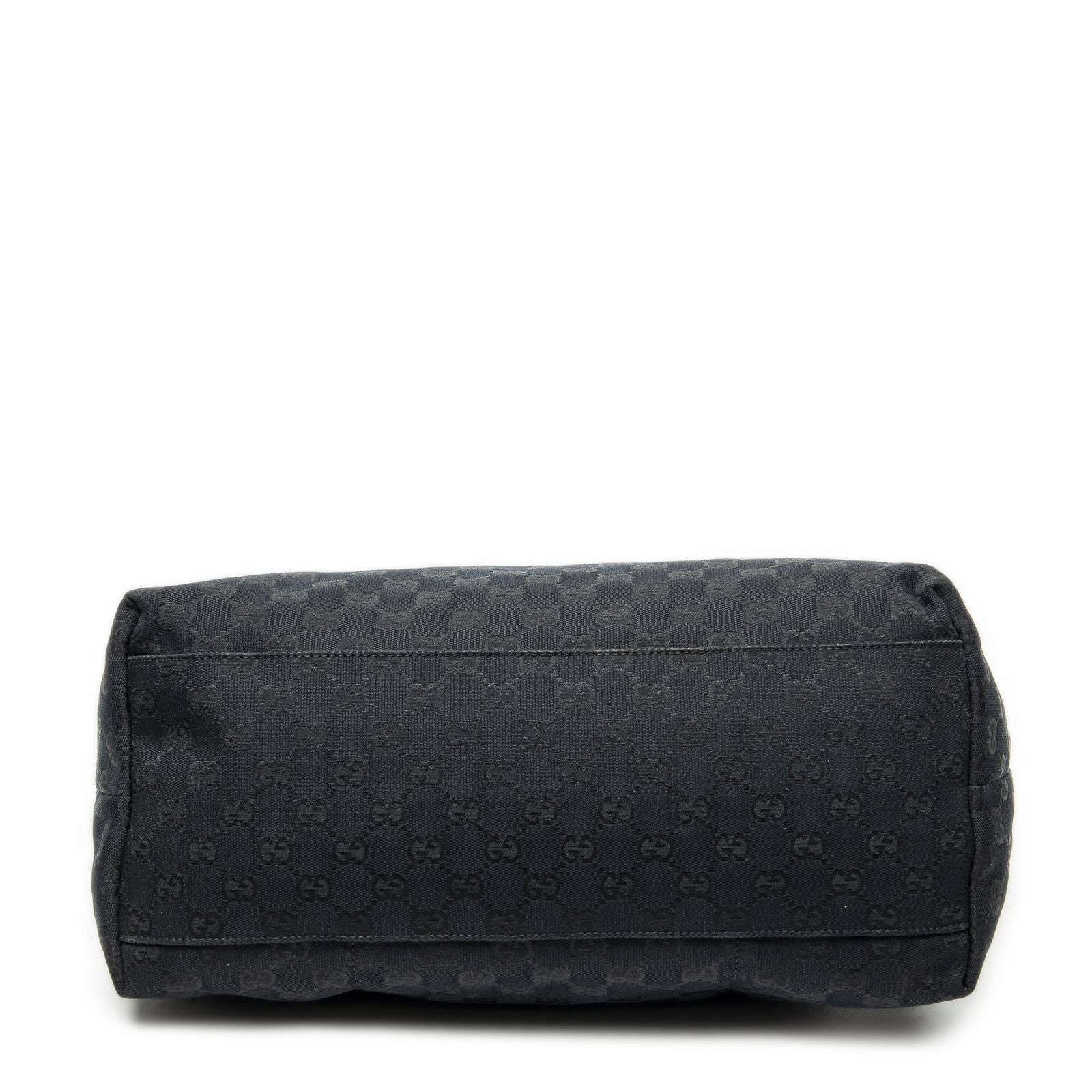 Gucci Web la the Diaper Tote Black GG Canvas — view 6