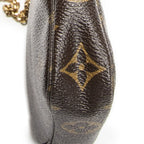 Louis Vuitton Mini Pochette Brown Beige Monogram Canvas Handbag — view 7