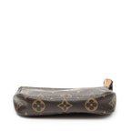 Louis Vuitton Mini Pochette Brown Beige Monogram Canvas Handbag — view 6