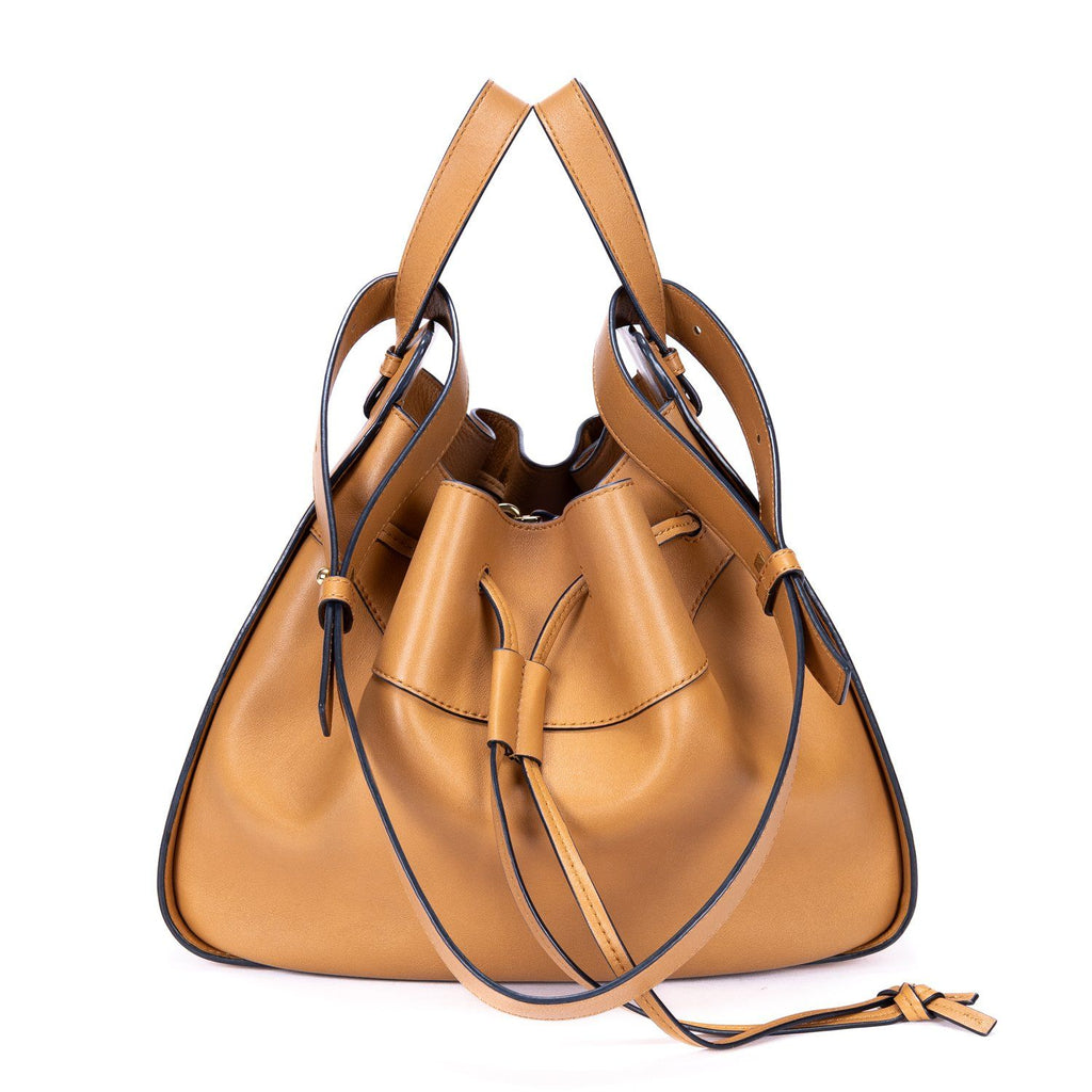 Loewe Smo le Hammock Light Brown Smooth Calfskin Shoulder — view 4