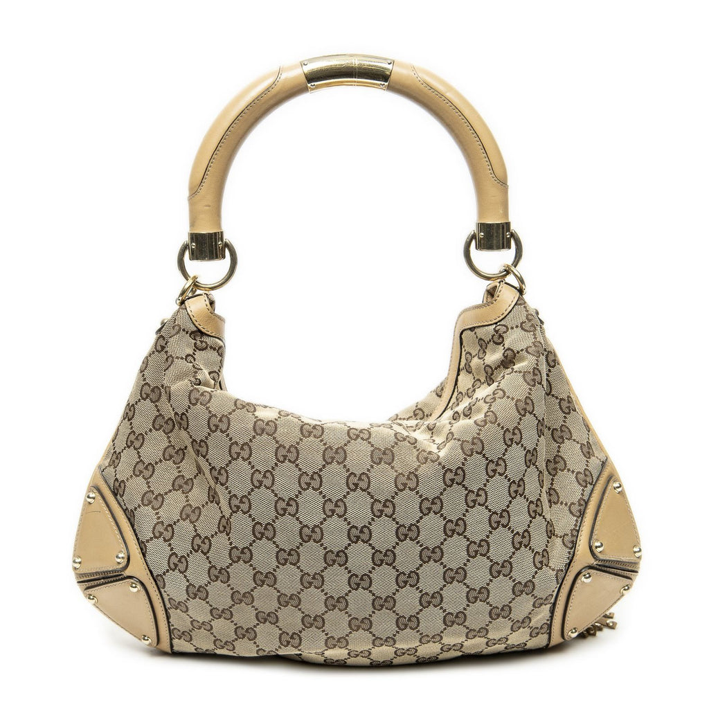 Gucci Medium Babouska Indy Top Handle Beige GG Canvas — view 5
