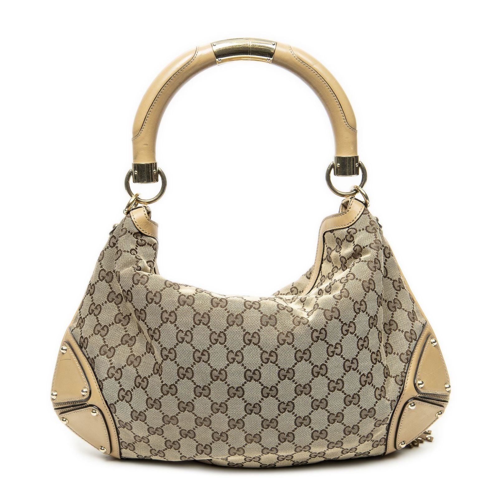 Gucci Medium Babouska Indy Top Handle Beige GG Canvas — view 5