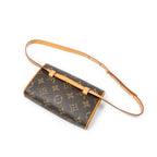 Louis Vuitton Pochette Florentine Brown Monogram Canvas Handbag — view 2