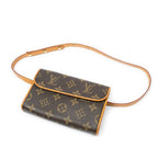Louis Vuitton Pochette Florentine Brown Monogram Canvas Handbag