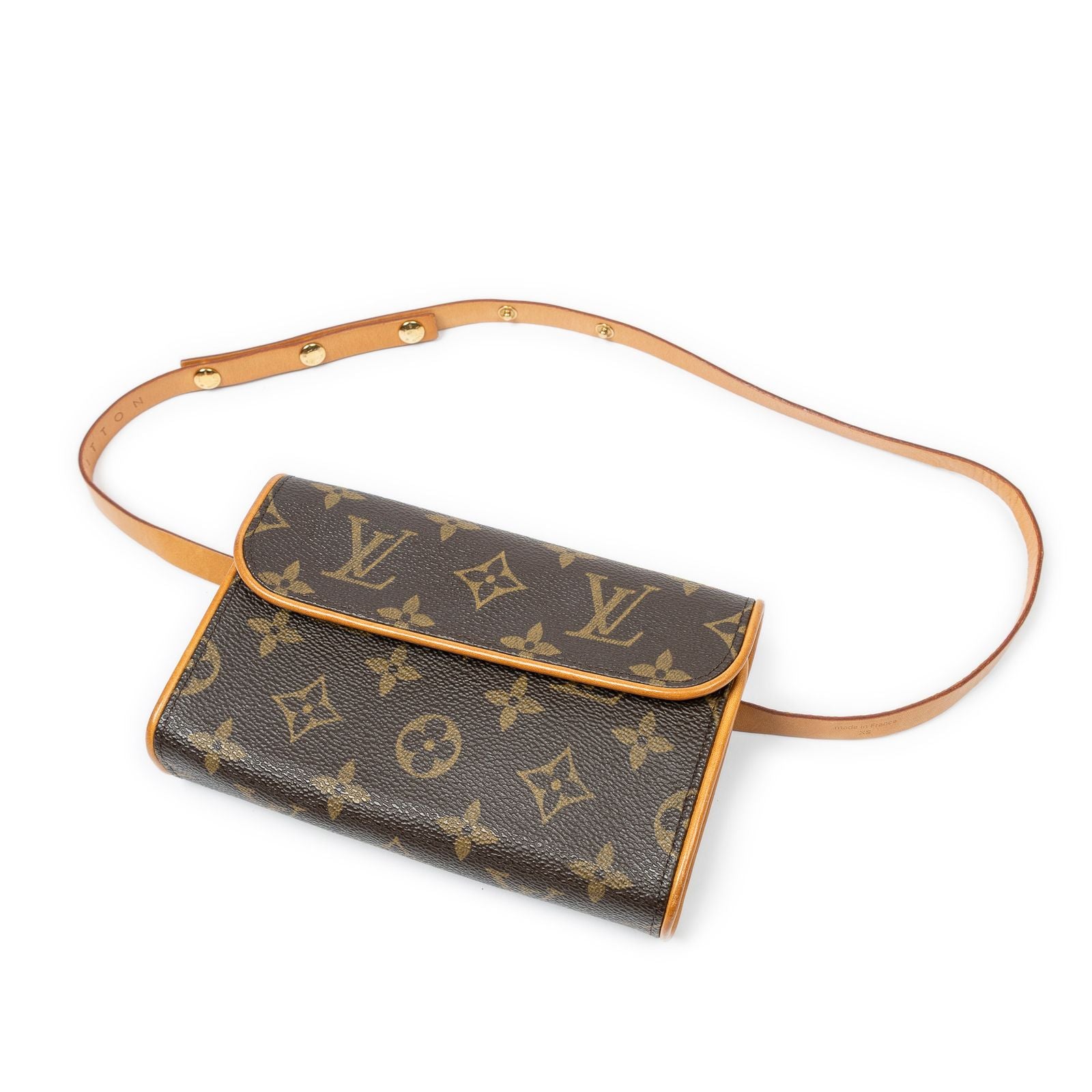 Louis Vuitton Pochette Florentine Brown Monogram Canvas Handbag