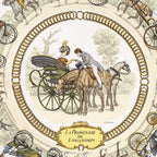 Hermes Scarf Light Pink Gold Green Silk — view 3