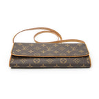 Louis Vuitton Twin Brown Monogram Canvas Shoulder — view 3