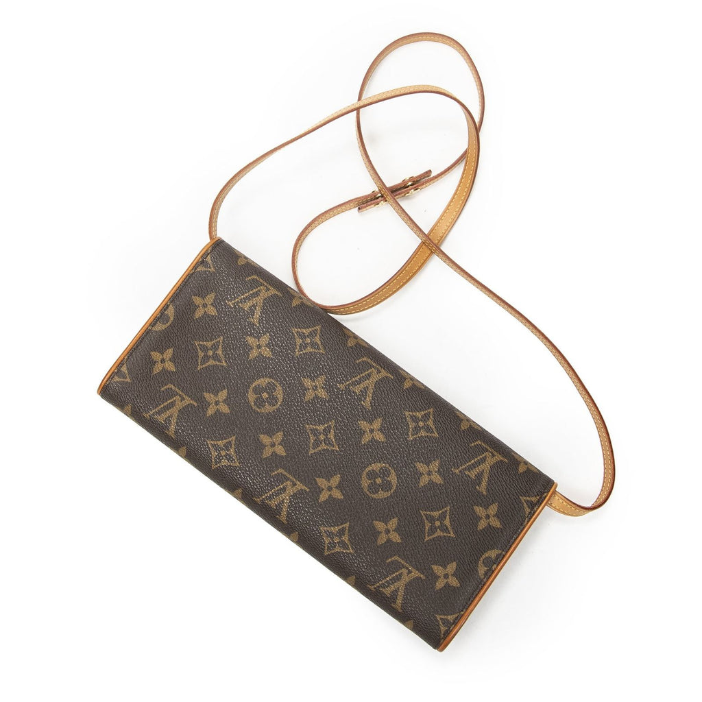 Louis Vuitton Twin Brown Monogram Canvas Shoulder — view 2