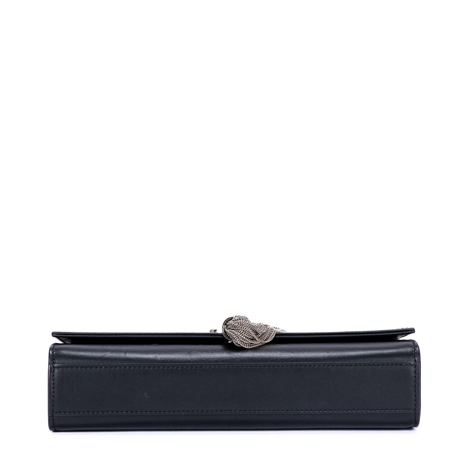 Saint Laurent Kate Wallet on Chain Black Calfskin Leather Shoulder — view 6