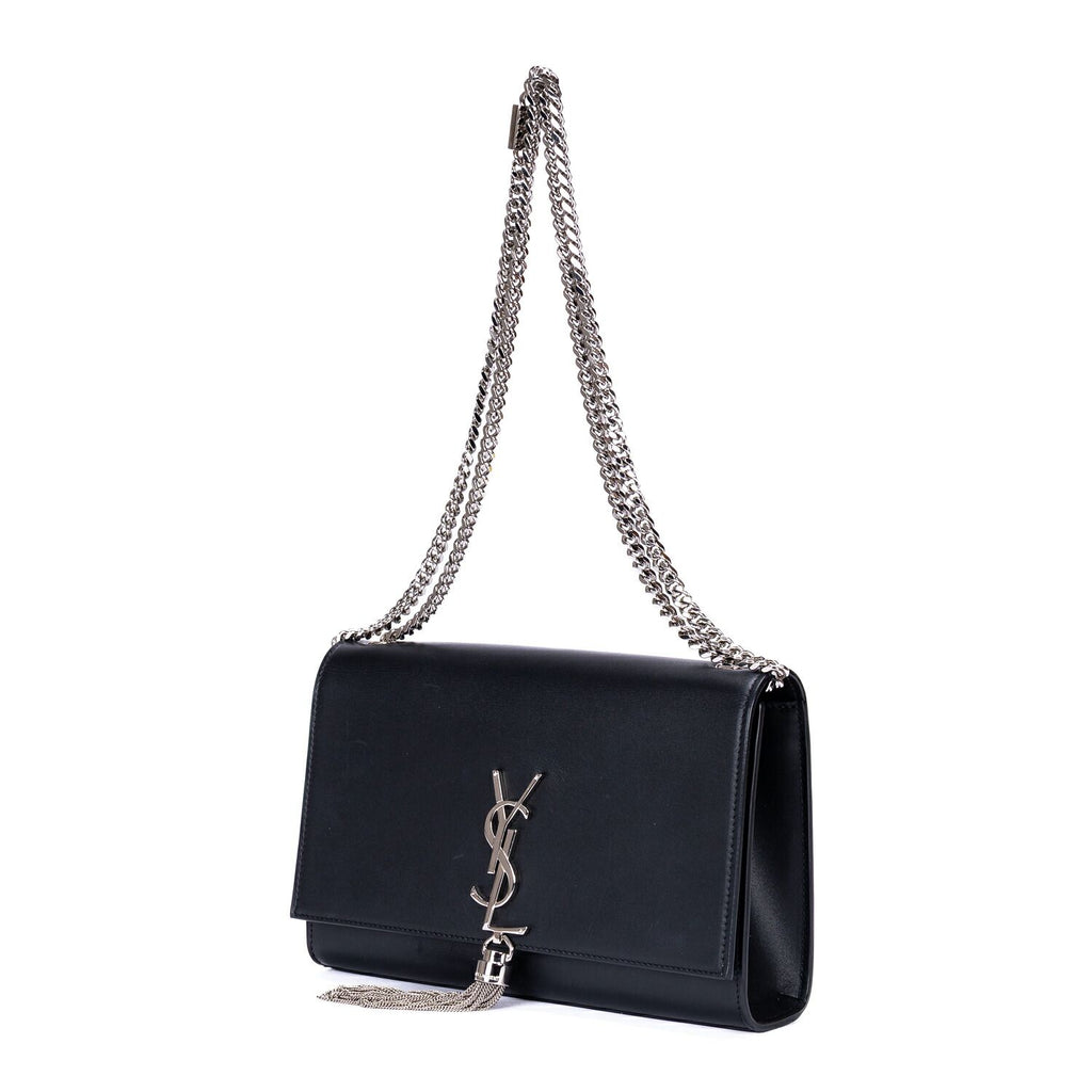Saint Laurent Kate Wallet on Chain Black Calfskin Leather Shoulder — view 2