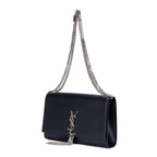Saint Laurent Kate Wallet on Chain Black Calfskin Leather Shoulder — view 2