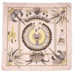 Hermes Scarf Light Pink Lilac Yellow Silk — view 2