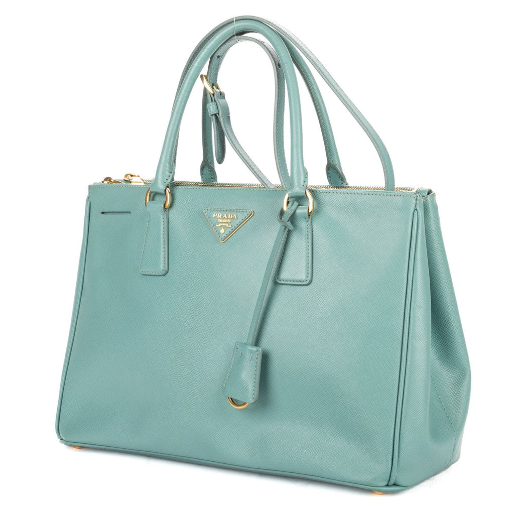 Prada la the Double Zip Galleria Tote Tarte Cozy Saffiano Luxe Leather — view 2