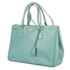 Prada la the Double Zip Galleria Tote Tarte Cozy Saffiano Luxe Leather — view 2