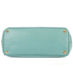Prada la the Double Zip Galleria Tote Tarte Cozy Saffiano Luxe Leather — view 6