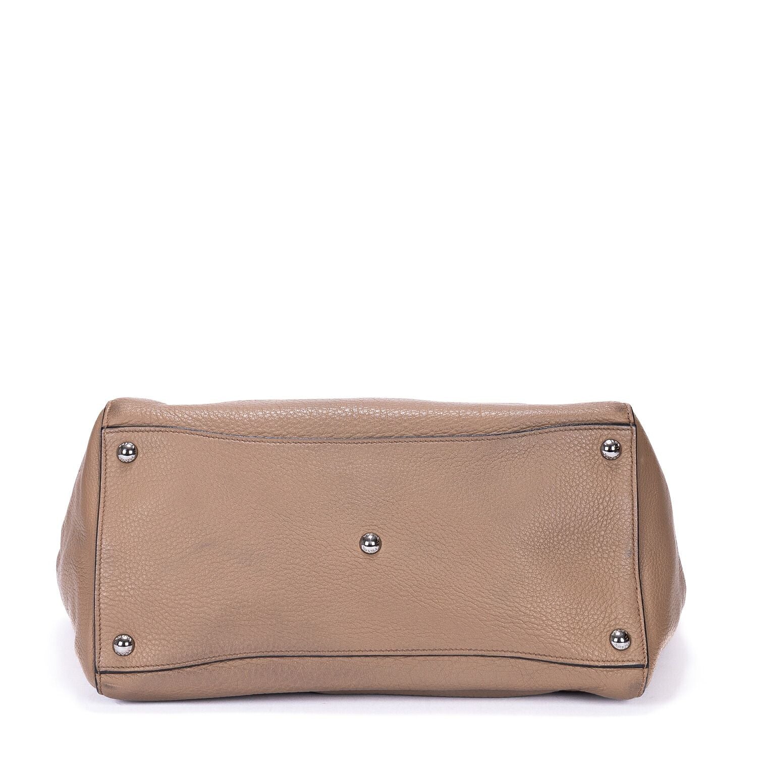 Prada Square Flat Crossbody Dark Beigedeerskin Leathera — view 6