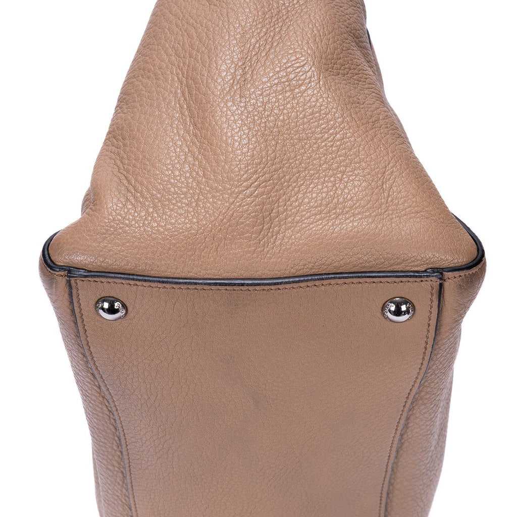 Prada Square Flat Crossbody Dark Beigedeerskin Leathera — view 8