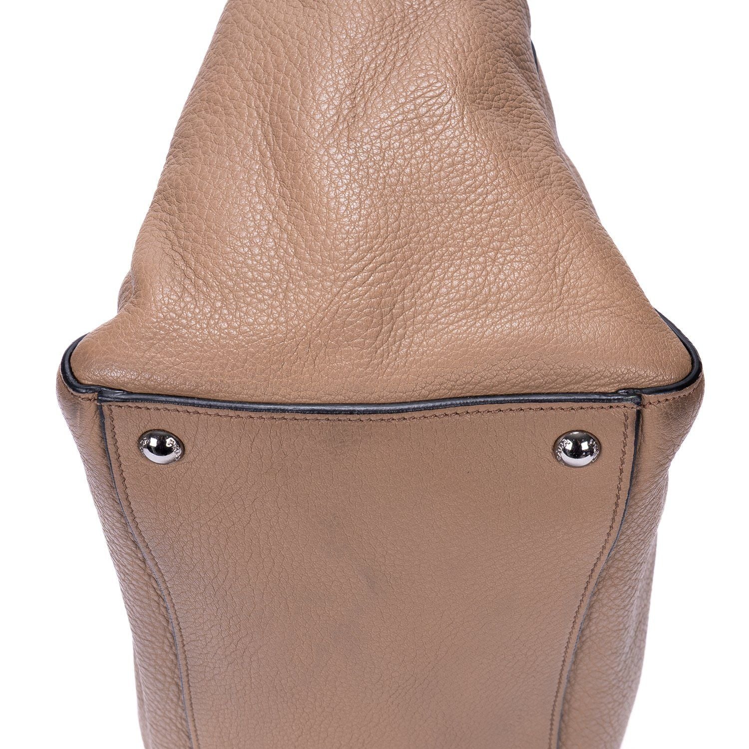 Prada Square Flat Crossbody Dark Beigedeerskin Leathera — view 8