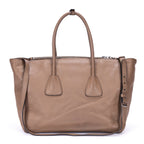 Prada Square Flat Crossbody Dark Beigedeerskin Leathera — view 5