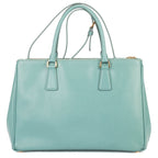 Prada la the Double Zip Galleria Tote Tarte Cozy Saffiano Luxe Leather — view 5