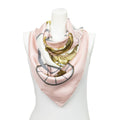 Hermes Scarf Light Pink Green Twillsilk