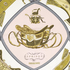 Hermes Scarf Light Pink Green Twillsilk — view 3