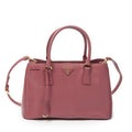 Prada Midi Amziptote Pink Saffiano Leather Shoulder