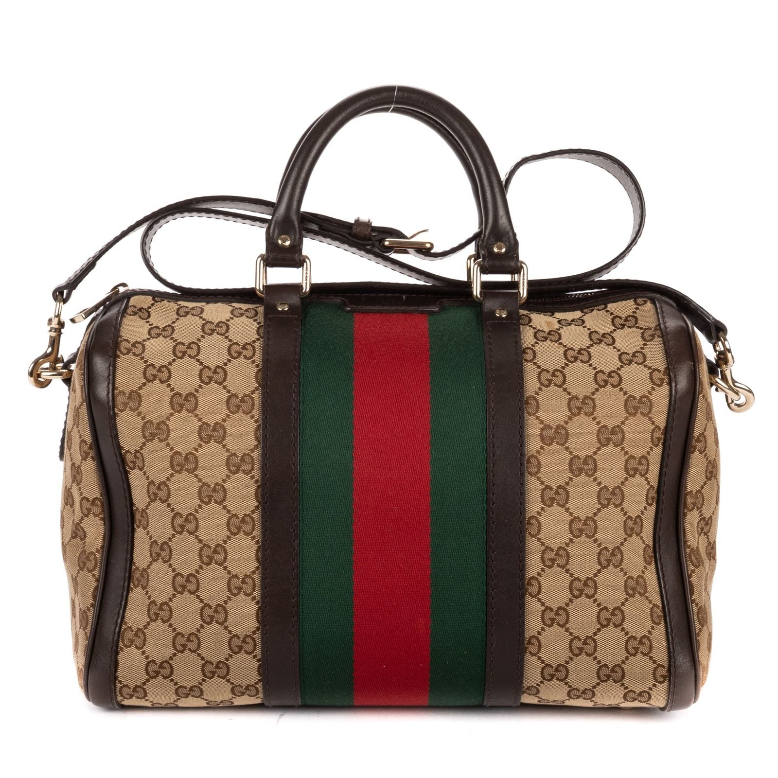 Gucci Midi Ambostonbeige Brown GG Canvas Shoulder