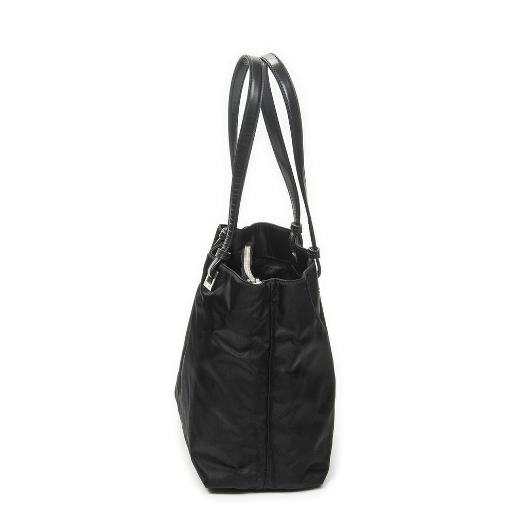 Prada Small Joy Tote Black Nylon Canvas — view 4