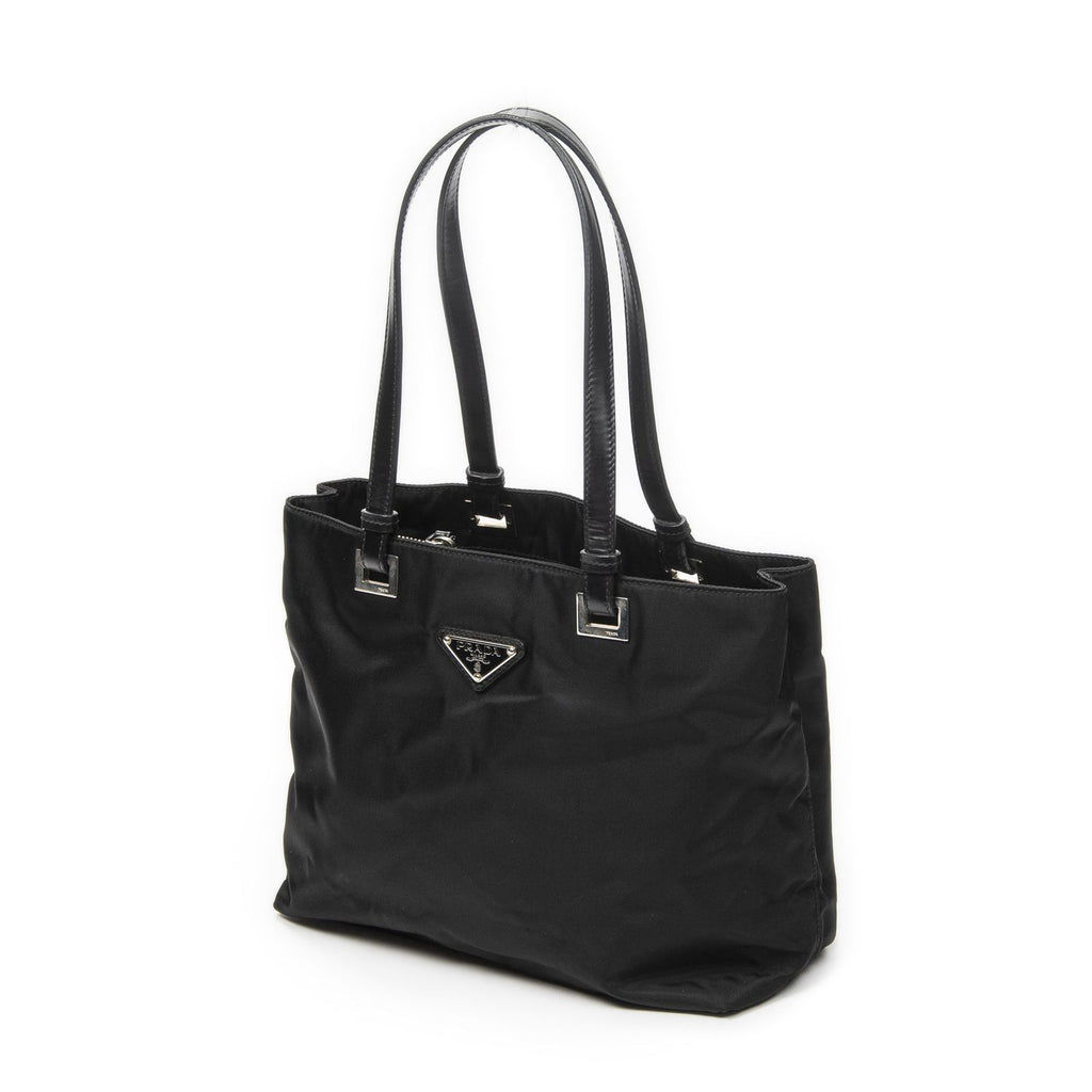Prada Small Joy Tote Black Nylon Canvas — view 2