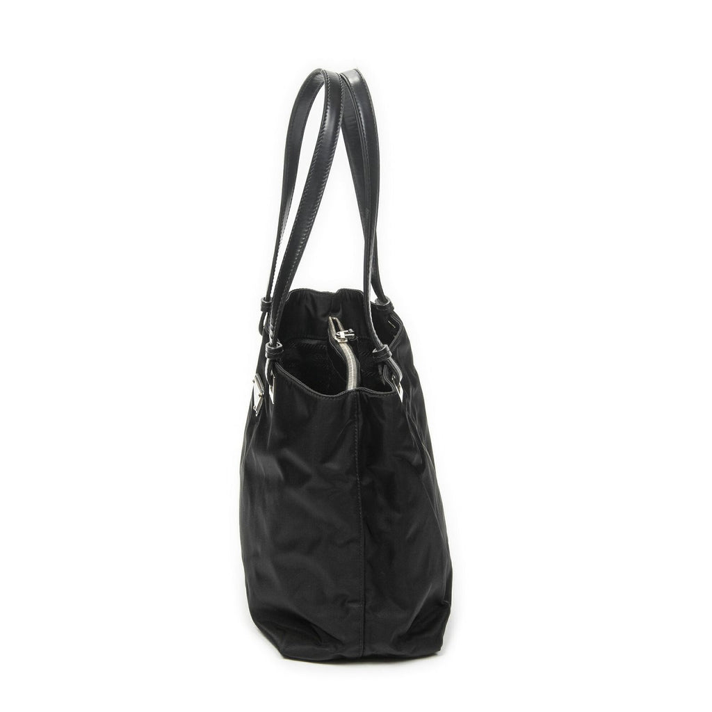 Prada Small Joy Tote Black Nylon Canvas — view 3