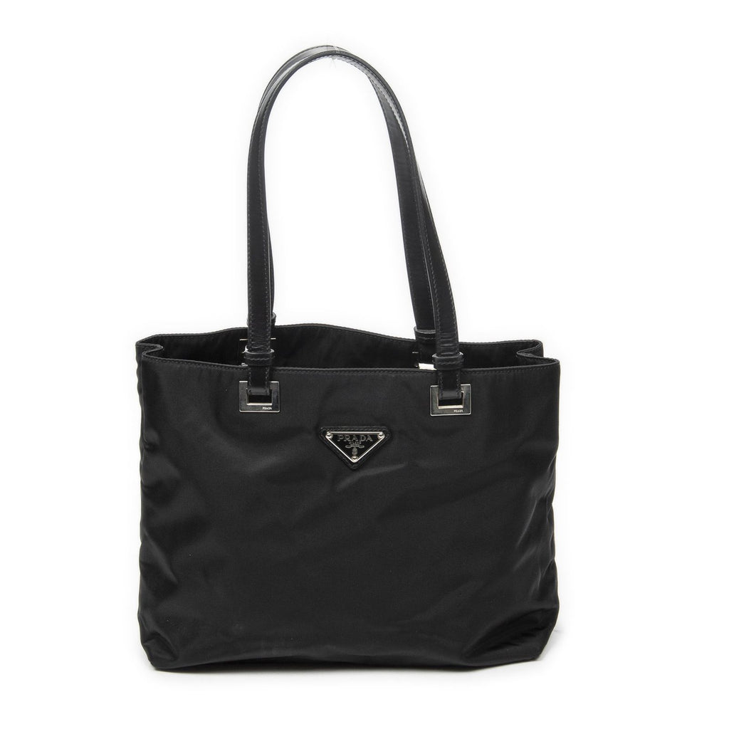 Prada Small Joy Tote Black Nylon Canvas