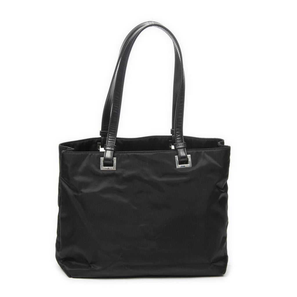 Prada Small Joy Tote Black Nylon Canvas — view 5
