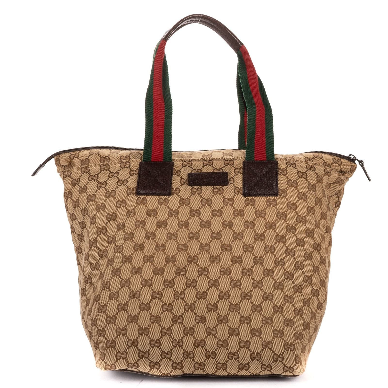 Gucci GG Tote Beige Brown Canvas