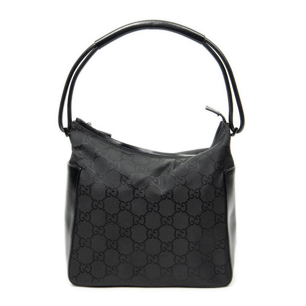 Gucci Vintage Black Nylon Shoulder