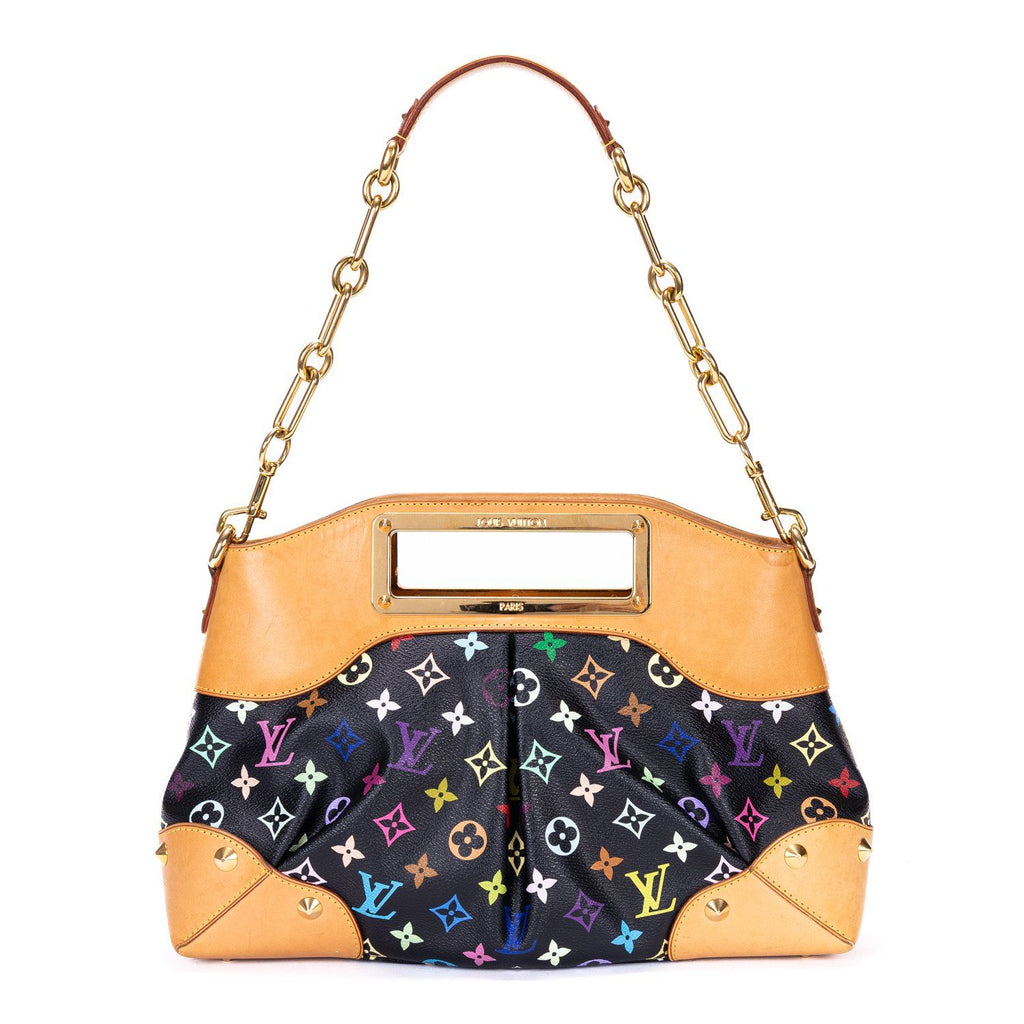 Louis Vuitton Ltd Ed Takashi Murakami Multicolore Judy Black Multicolor
