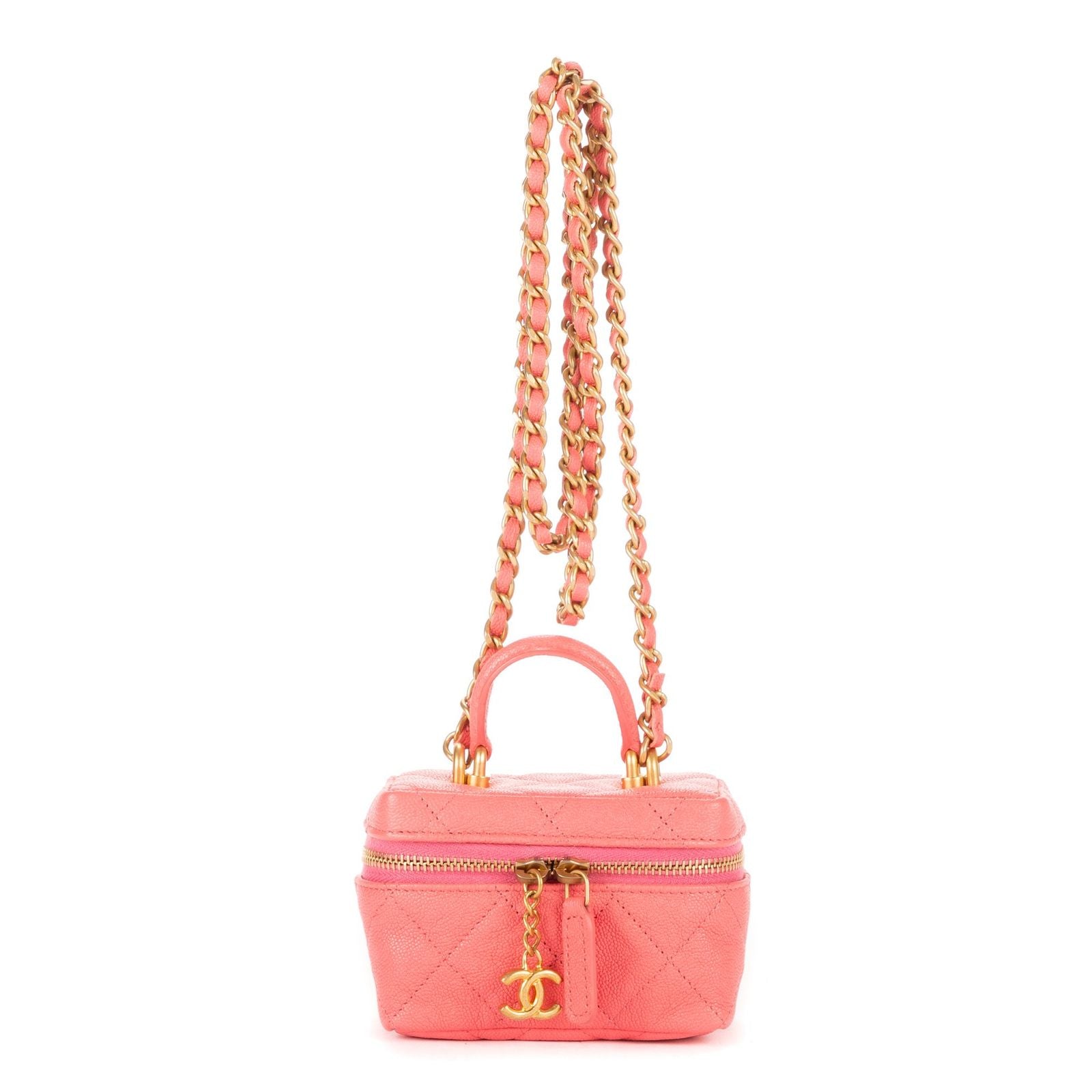Chanel Vanity Chain Shoulder Pink