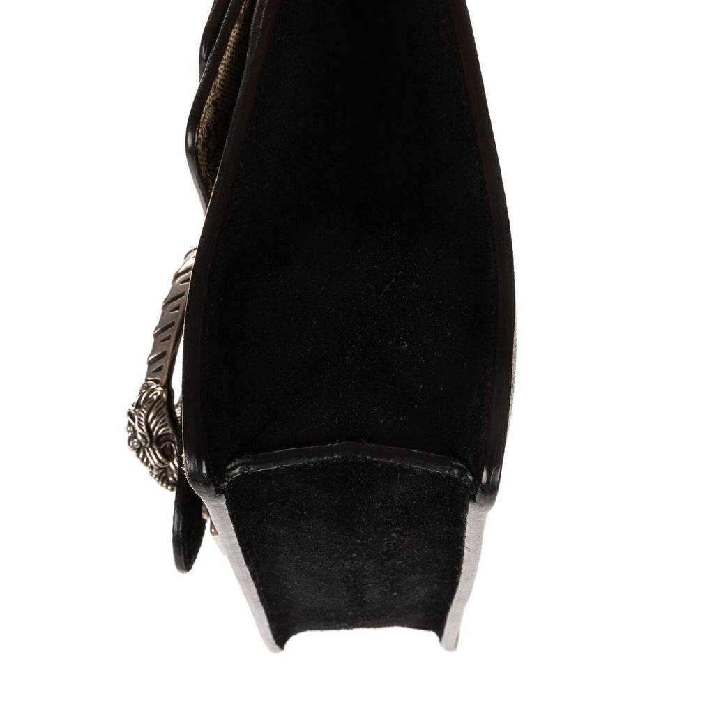Gucci Dionysus Chain Cross Beige Black Spuri Canvas Shoulder — view 7